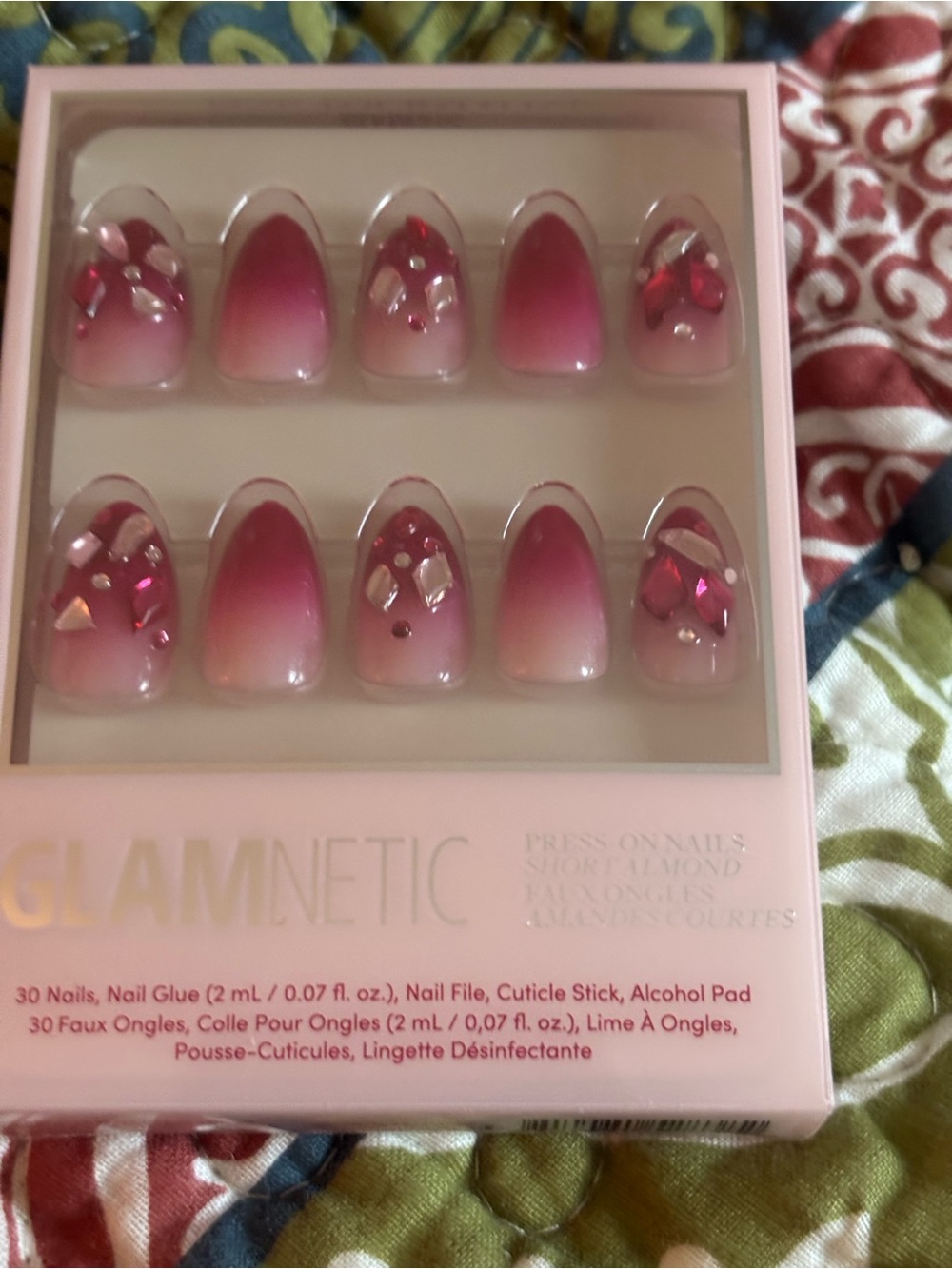 Glamnetic Pink Ombre & Sparkle Press-On Nail Set - Picture 8 of 8